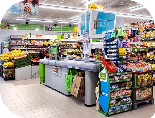 Partner w biznesie – wnętrze sklepu Stokrotka